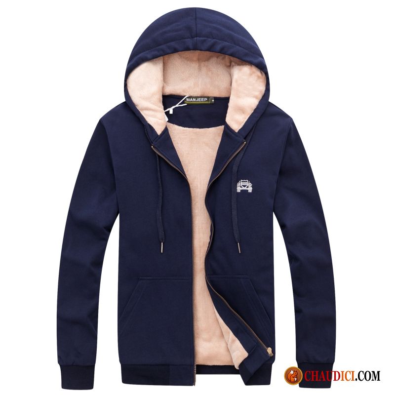 Sweat À Capuche Homme Grand Col Cardigan Capuche Hoodies Printemps Sport En Ligne