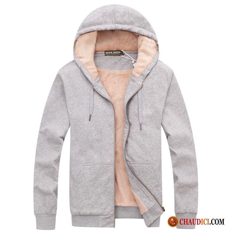 Sweat À Capuche Homme Grand Col Cardigan Capuche Hoodies Printemps Sport En Ligne