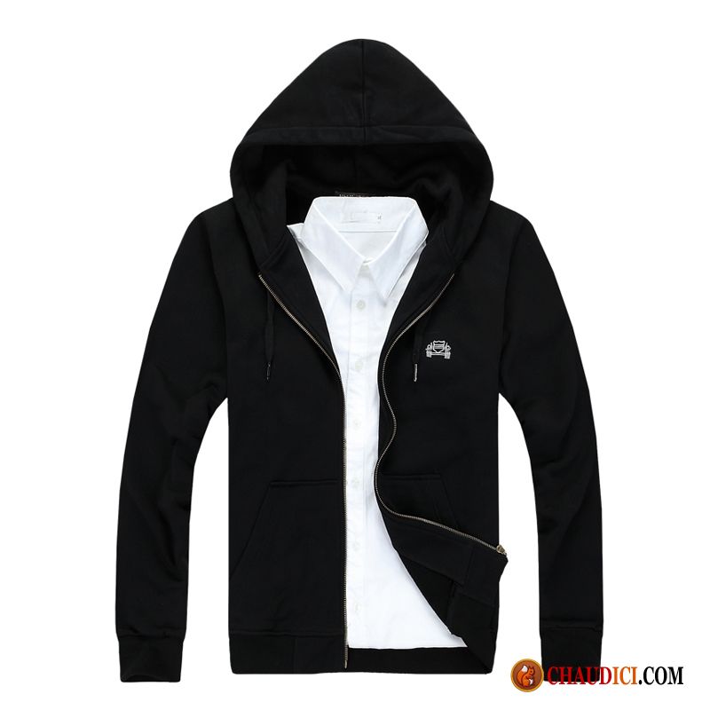 Sweat À Capuche Homme Grand Col Cardigan Capuche Hoodies Printemps Sport En Ligne