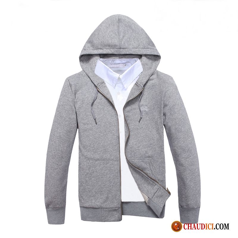 Sweat À Capuche Homme Grand Col Cardigan Capuche Hoodies Printemps Sport En Ligne