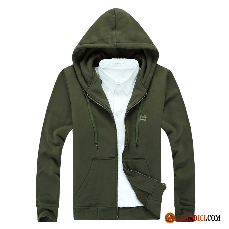 Sweat À Capuche Homme Grand Col Cardigan Capuche Hoodies Printemps Sport En Ligne