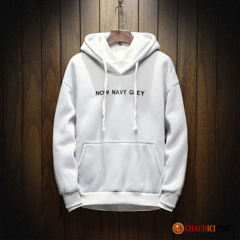 Sweat À Capuche Laine Mode Homme Longues Hoodies Capuche Étudiant Printemps