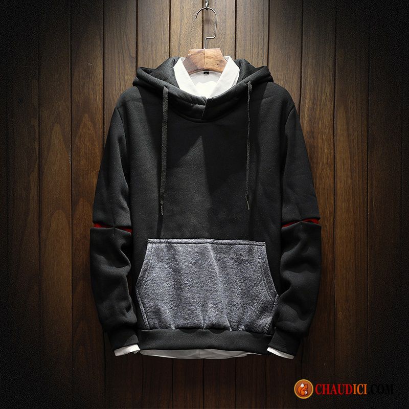 Sweat À Capuche Laine Mode Homme Longues Hoodies Capuche Étudiant Printemps