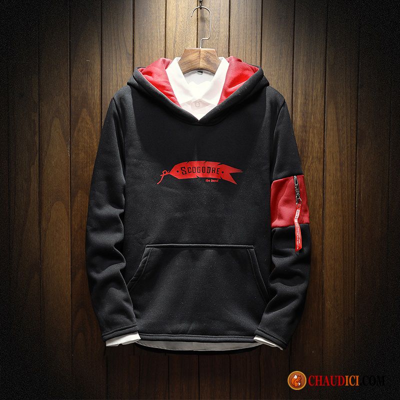 Sweat À Capuche Laine Mode Homme Longues Hoodies Capuche Étudiant Printemps