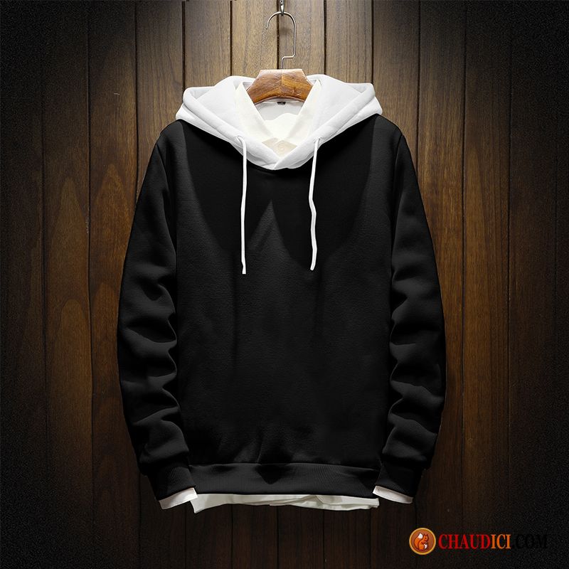 Sweat À Capuche Laine Mode Homme Longues Hoodies Capuche Étudiant Printemps