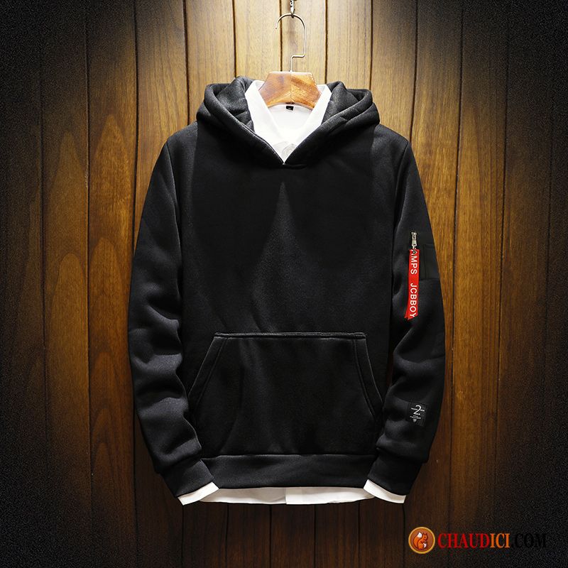 Sweat À Capuche Laine Mode Homme Longues Hoodies Capuche Étudiant Printemps