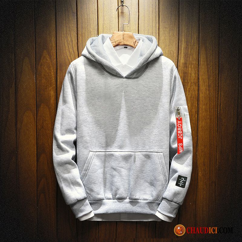 Sweat À Capuche Laine Mode Homme Longues Hoodies Capuche Étudiant Printemps