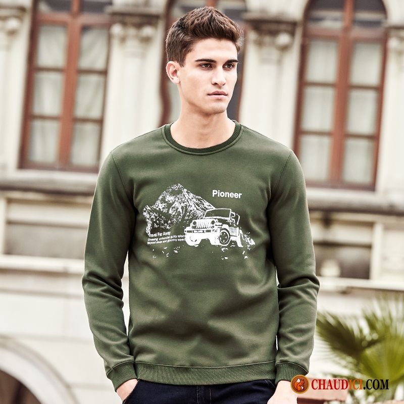 Sweat À Capuche Molletonné Homme Homme Coton Bio Hoodies Printemps Épaissir