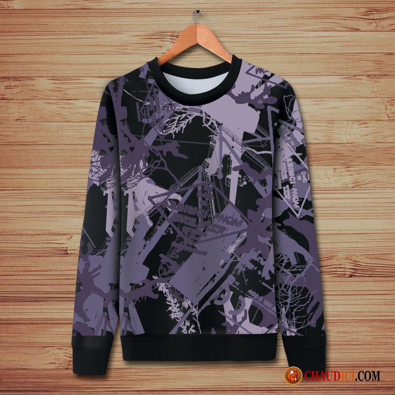 Sweat À Capuche Norvegien Homme L'automne Longues Hiver Abstrait Tendance Pas Cher