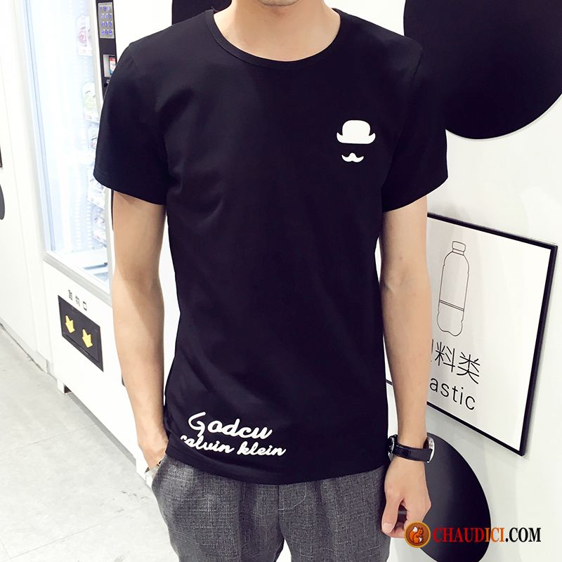 T Shirt Tendance Homme Une Veste Grande Taille Courte Slim Homme