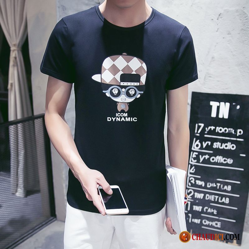 T Shirt Tendance Homme Une Veste Grande Taille Courte Slim Homme