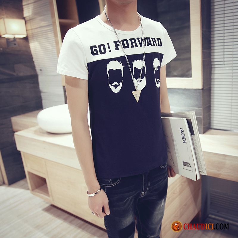 T Shirt Tendance Homme Une Veste Grande Taille Courte Slim Homme