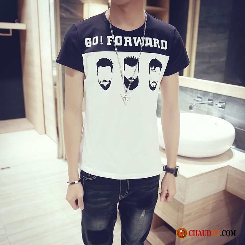 T Shirt Tendance Homme Une Veste Grande Taille Courte Slim Homme