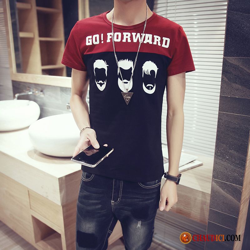 T Shirt Tendance Homme Une Veste Grande Taille Courte Slim Homme