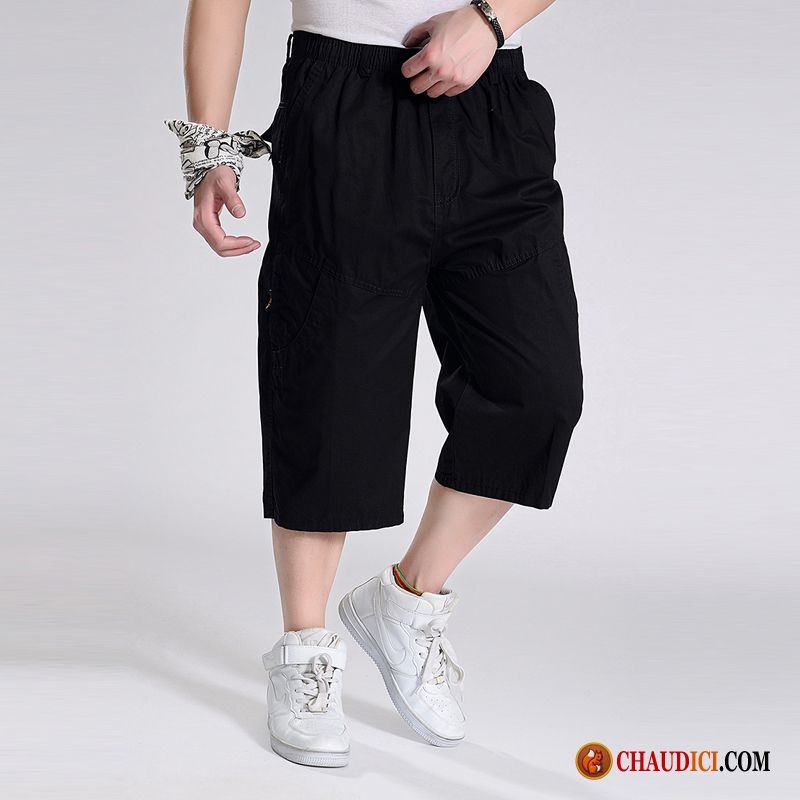 Taille Des Shortss Homme Baggy Septième Pantalon Gras Été Grande Taille Pas Cher