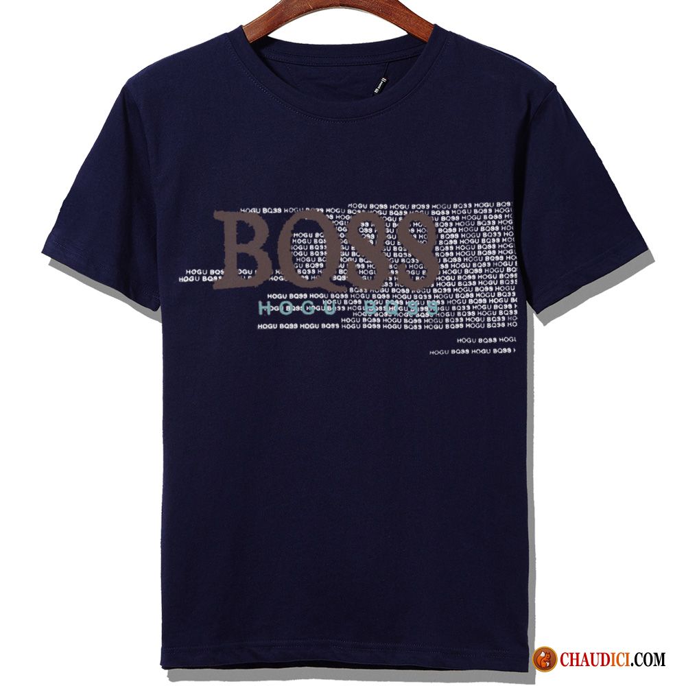 Tee Shirt Col V Homme Corail Impression Grand Coton Bio Homme T-shirt