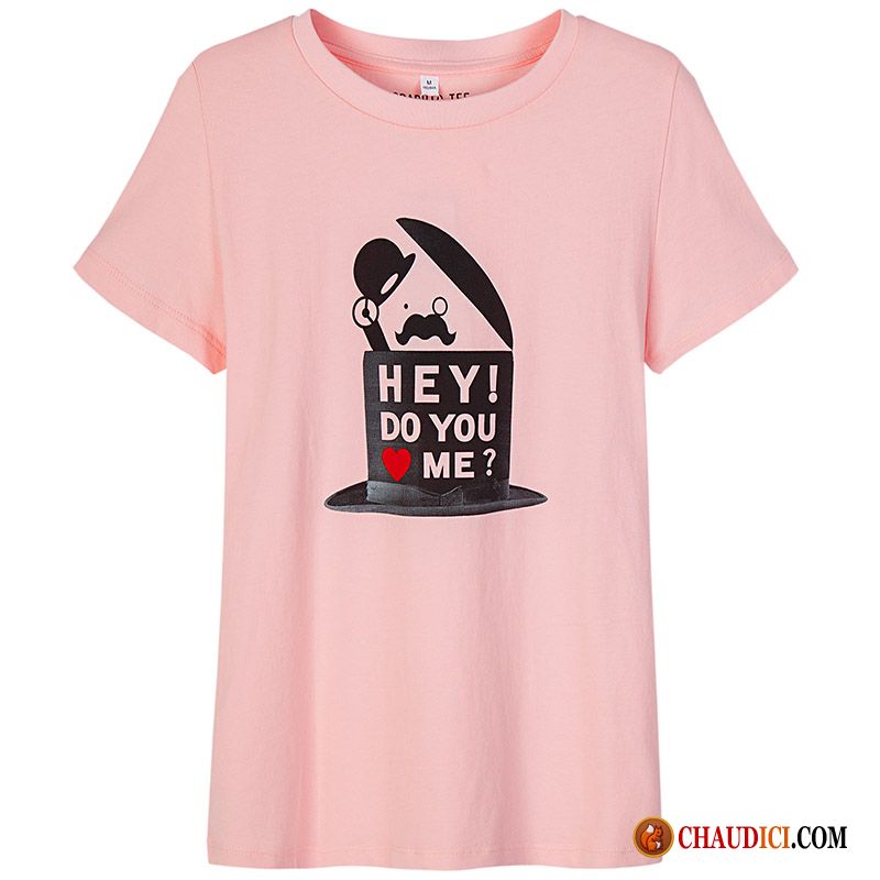 Tee Shirt Femme Fashion Saphir Été Femme T-shirt Impression Tendance Pas Cher