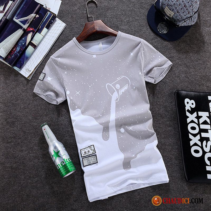 Tee Shirt Sans Manche Homme Homme Art Demi Manche Été Charmant