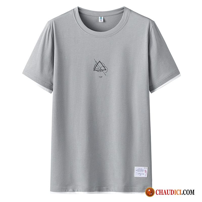 Tee Shirt Sans Manche Homme Pas Cher Une Veste Tendance Demi Manche Gris Homme