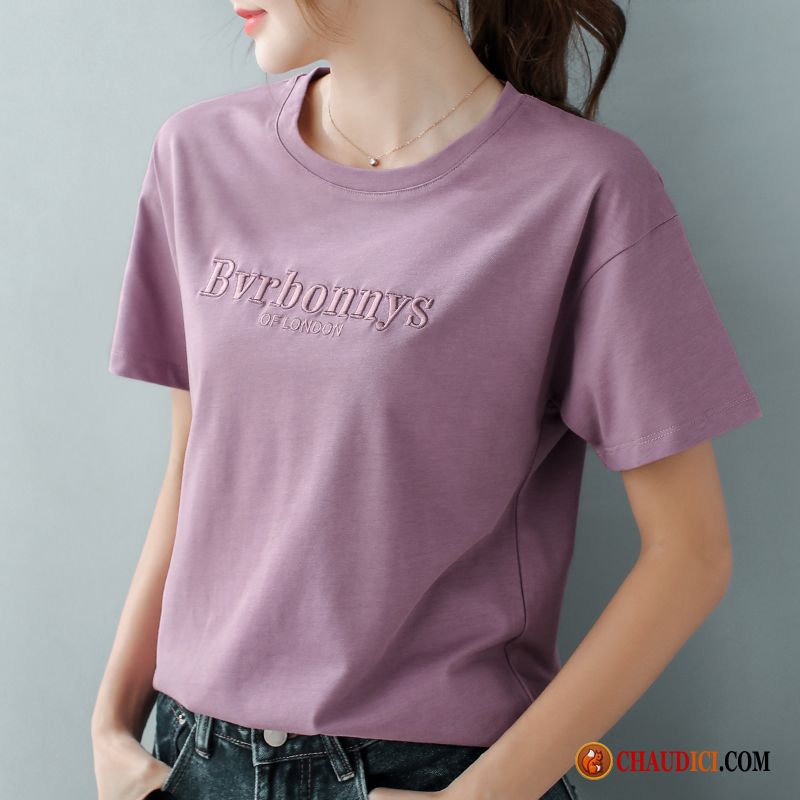 Tee Shirt Stretch Femme Femme Tendance Baggy Ultra Grande Taille