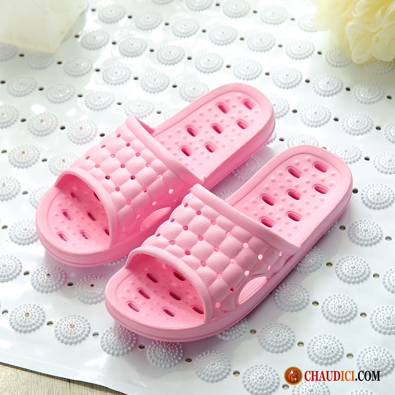 Tongs Hiver Femme Salle De Bains Dame Été Tongs Chaussons Intérieur