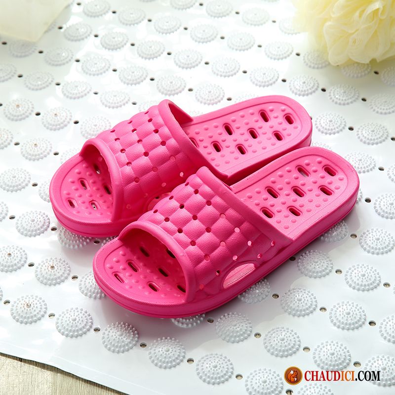 Tongs Hiver Femme Salle De Bains Dame Été Tongs Chaussons Intérieur