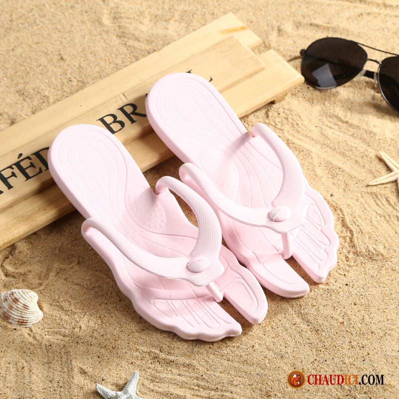 Tongs Original Femme Homme Tongs Chaussons Plage Portable Voyage Pas Cher