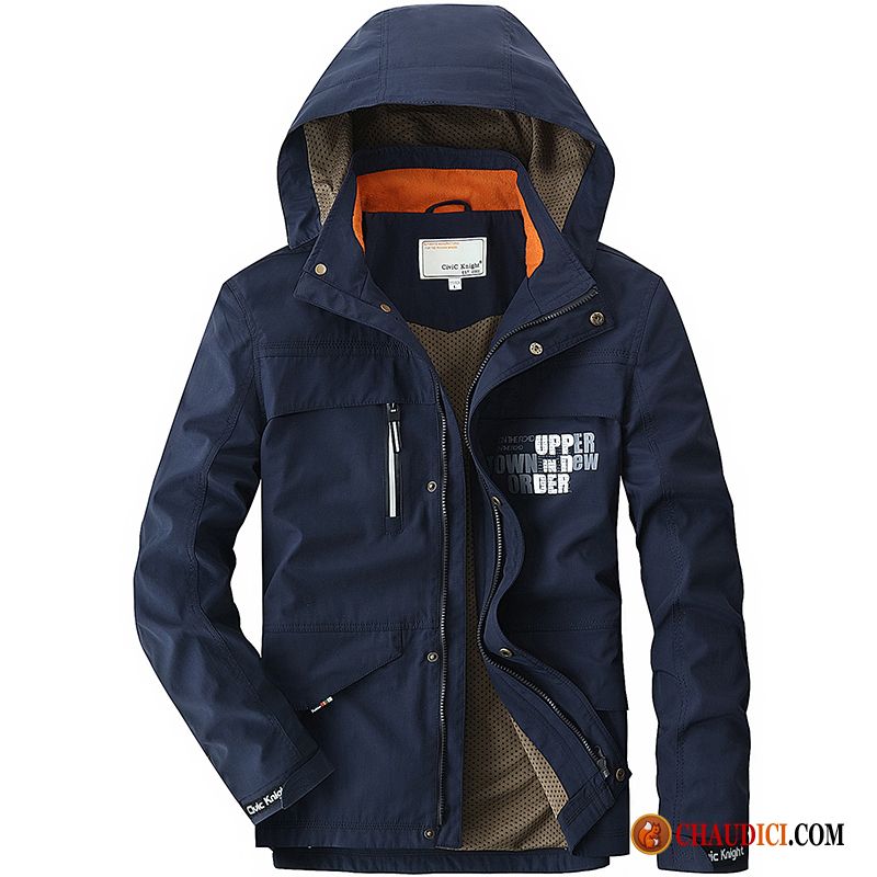 Vente Blouson Cuir Homme Mince Veste Cargo Homme Jeunesse