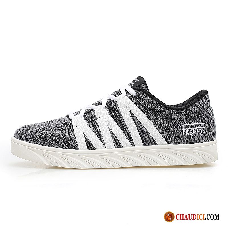 Vente Chaussure De Running Toile Laçage Chaussures De Skate Basse Sport Pas Cher