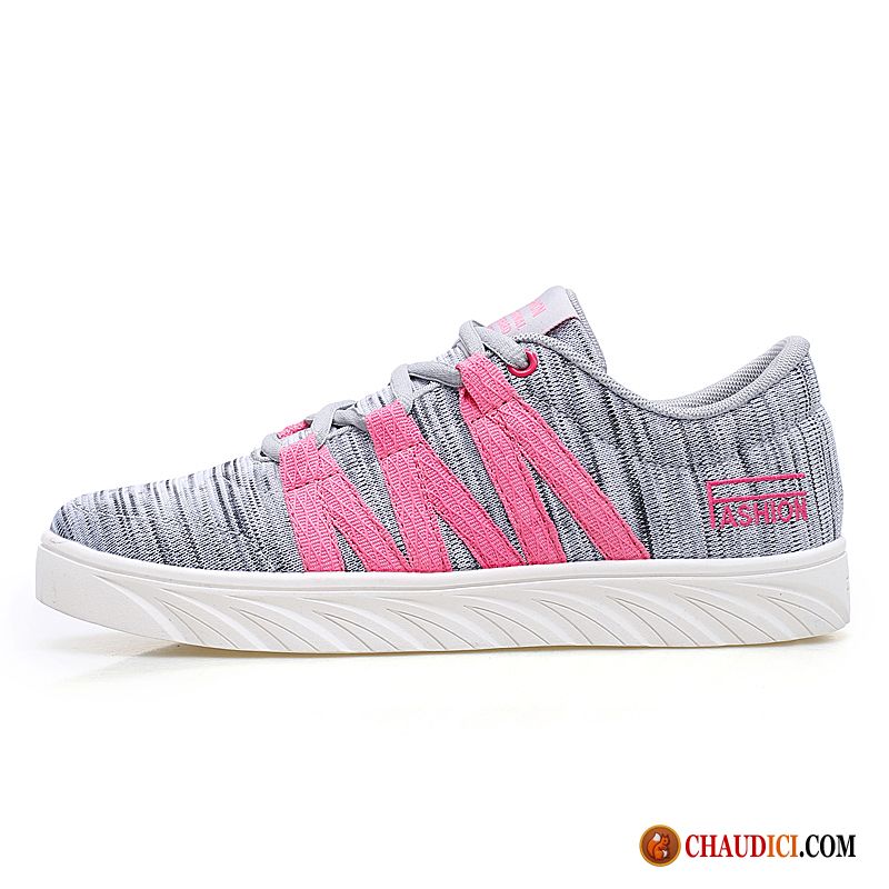 Vente Chaussure De Running Toile Laçage Chaussures De Skate Basse Sport Pas Cher