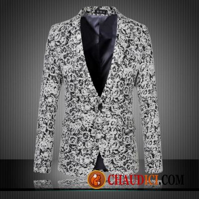 Veste Blazer Grise Homme Homme Costume Mode Décontractée Tendance