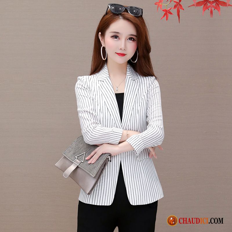 Veste Blazer Slim Femme Costume Printemps Veste De Costume Dame L'automne