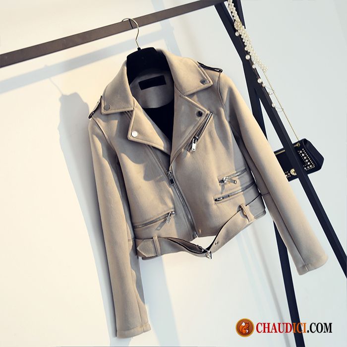 Veste Courte Blanche Tendance Vestes En Cuir Longues Court Slim Pas Cher