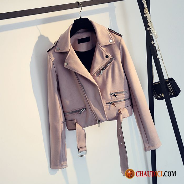 Veste Courte Blanche Tendance Vestes En Cuir Longues Court Slim Pas Cher