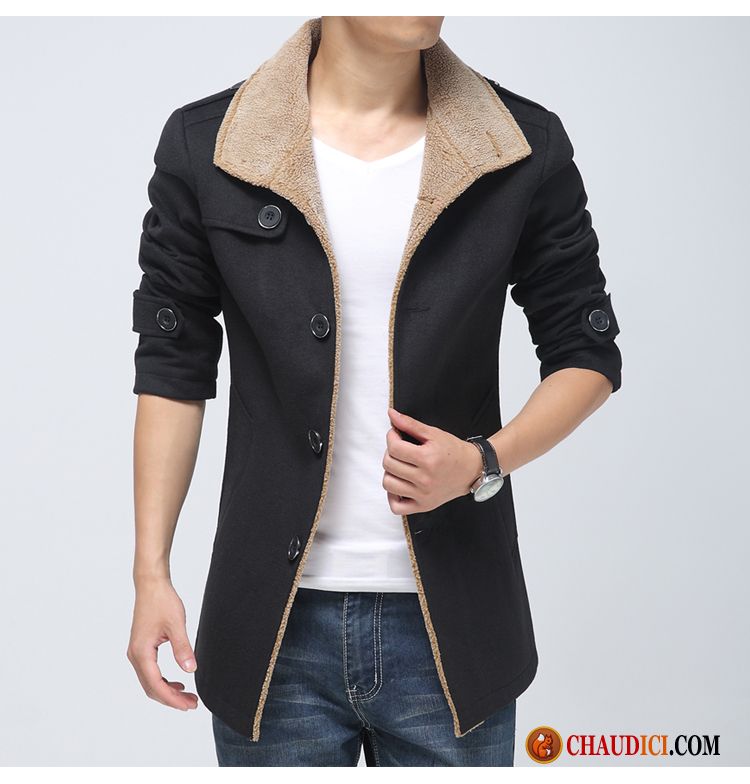 Veste D Hiver Homme Marque Beige Jeunesse L'automne Clearance À Vendre Plus De Velours Slim