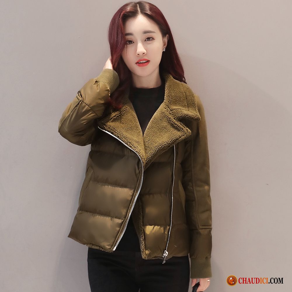 Veste Demi Saison Femme Rouge Femme Tendance Mince Vêtements Matelassé Manteau