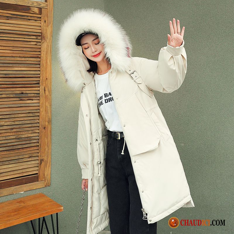 Veste En Coton Long Hiver Femme Seagreen Hiver Blanc Longue Nervurées Vêtements Matelassé