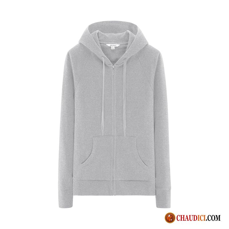 Veste Femme Noire Courte Or Printemps Femme Fermeture Éclair Hoodies Décontractée