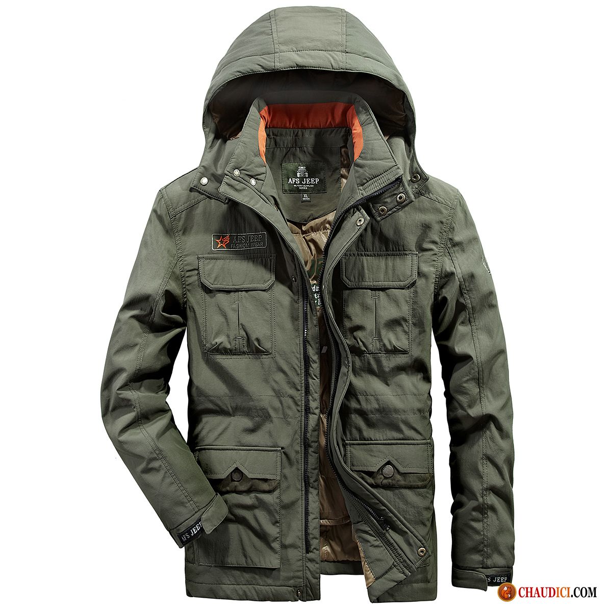 Veste Longue Homme Manteau Doudoune Épaissir Hiver Anti-saison En Vente