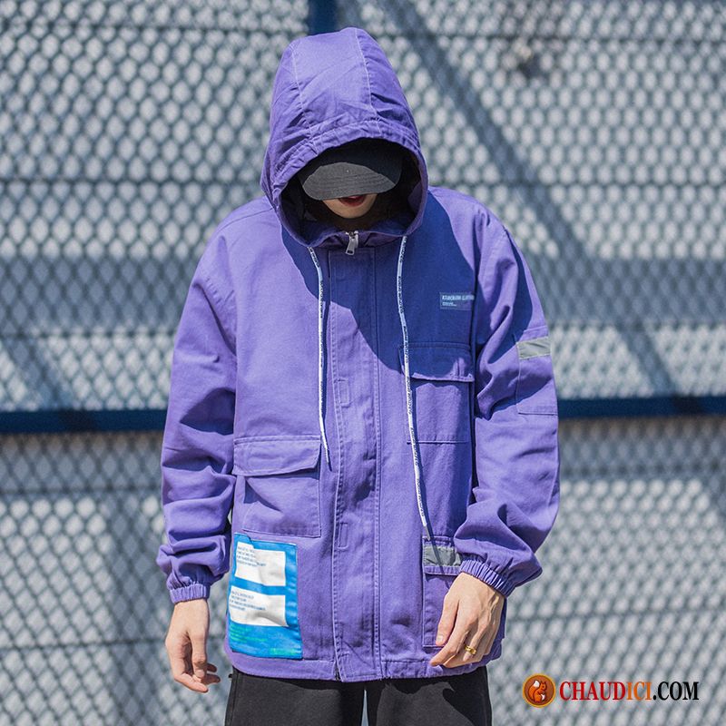 Veste Marque Homme L'automne Marque De Tendance Baggy Capuche Étudiant