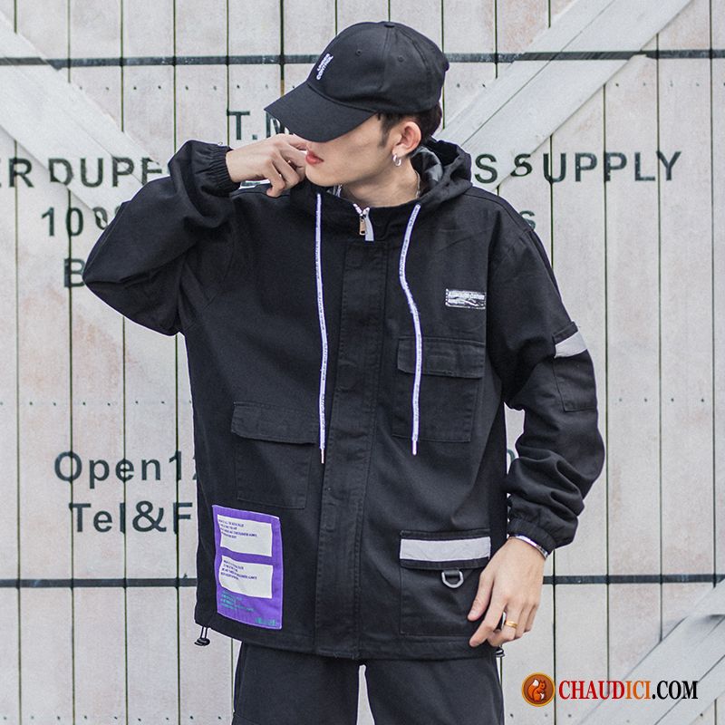 Veste Marque Homme L'automne Marque De Tendance Baggy Capuche Étudiant