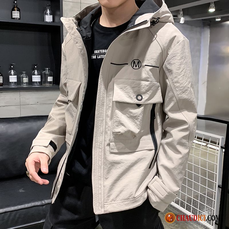 Veste Pour Homme Hiver Manteau Une Veste Marque De Tendance Baggy Capuche