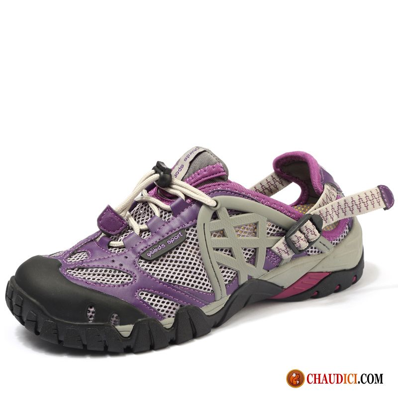 Basket De Running Pour Femme Homme Violet À Gué Chaussures De Randonnée De Plein Air