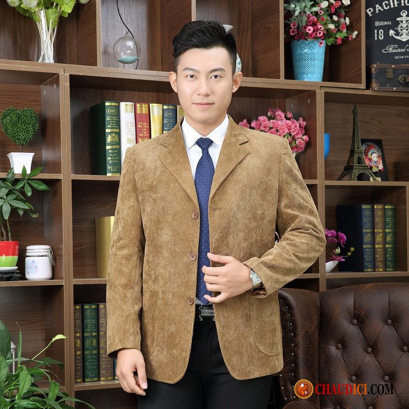 Blazer En Lin Pour Homme - Veste De Costume De Loisirs Légère