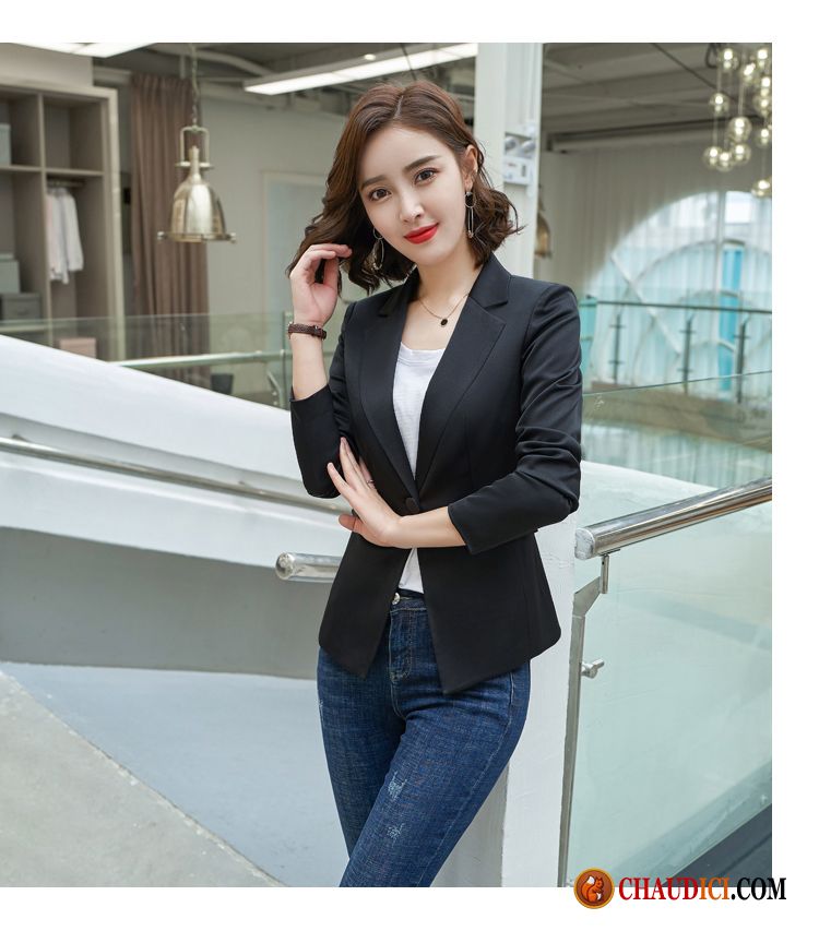 Blazer Femme Promo Rubine Décontractée Femme Rouge Rose Veste De Costume