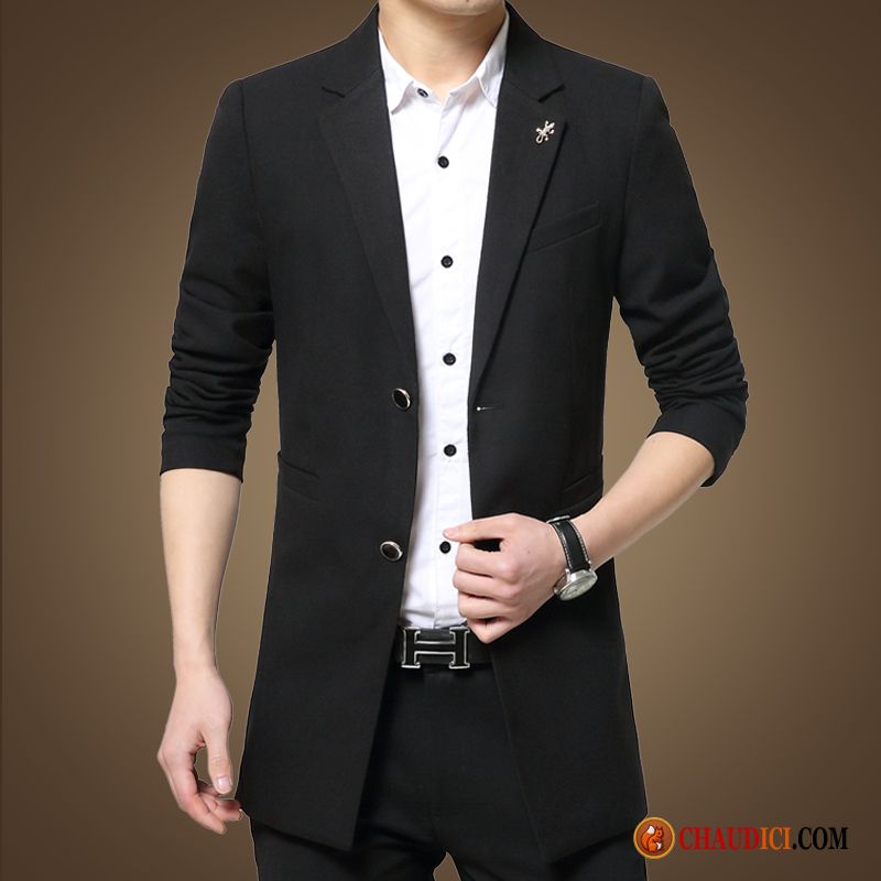 Blazer Homme Promo Printemps Petit Costume Décontractée De Travail Slim Pas Cher