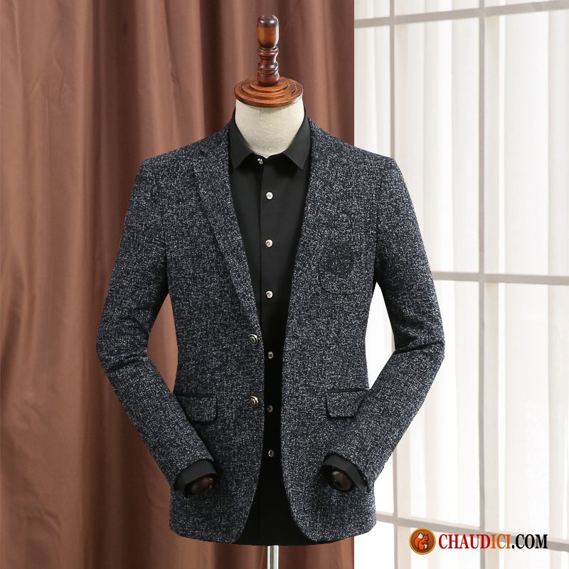 Blazer Homme Sport Chic Une Veste Manteau De Laine Blazer Slim