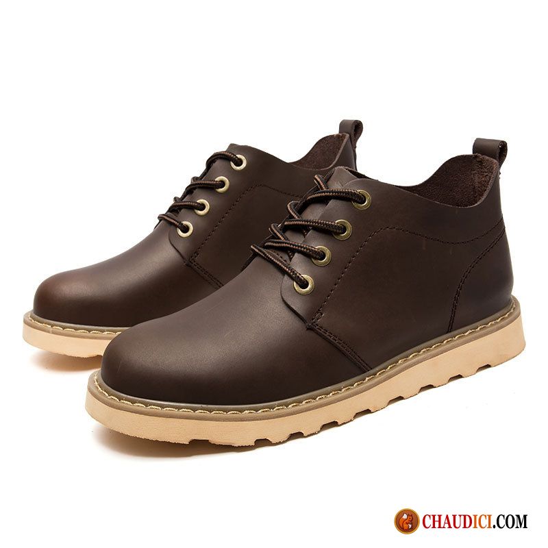 Bottes Chaude Homme Bottes Courtes Fantaisie Plus De Velours Hautes Chaussures En Coton France