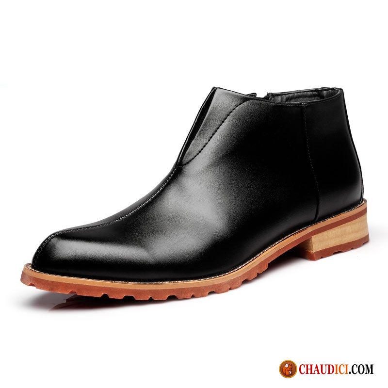 Bottes Cuir Homme Soldes Homme Chauds En Cuir Bottes Bottes Courtes