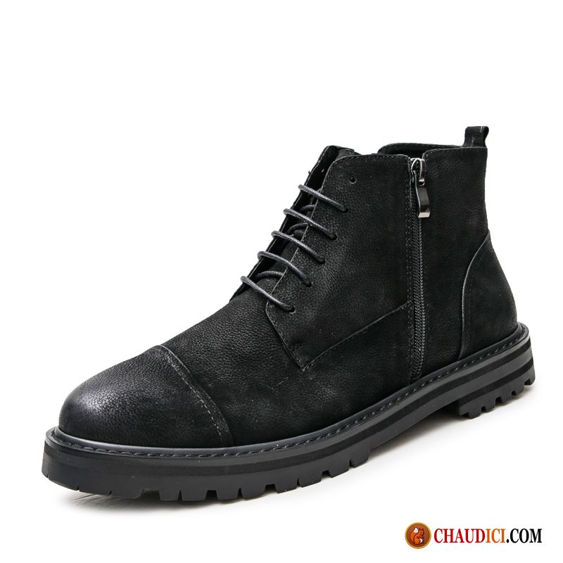 Bottes De Marque Pour Homme Rétro En Cuir Bottes Bottes Courtes Homme Pas Cher